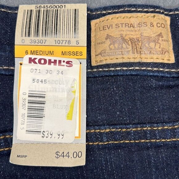 Levi Strauss Women’s Blue Perfectly Slimming 512 Ankle Pencil Size 6 Medium - Picture 11 of 11